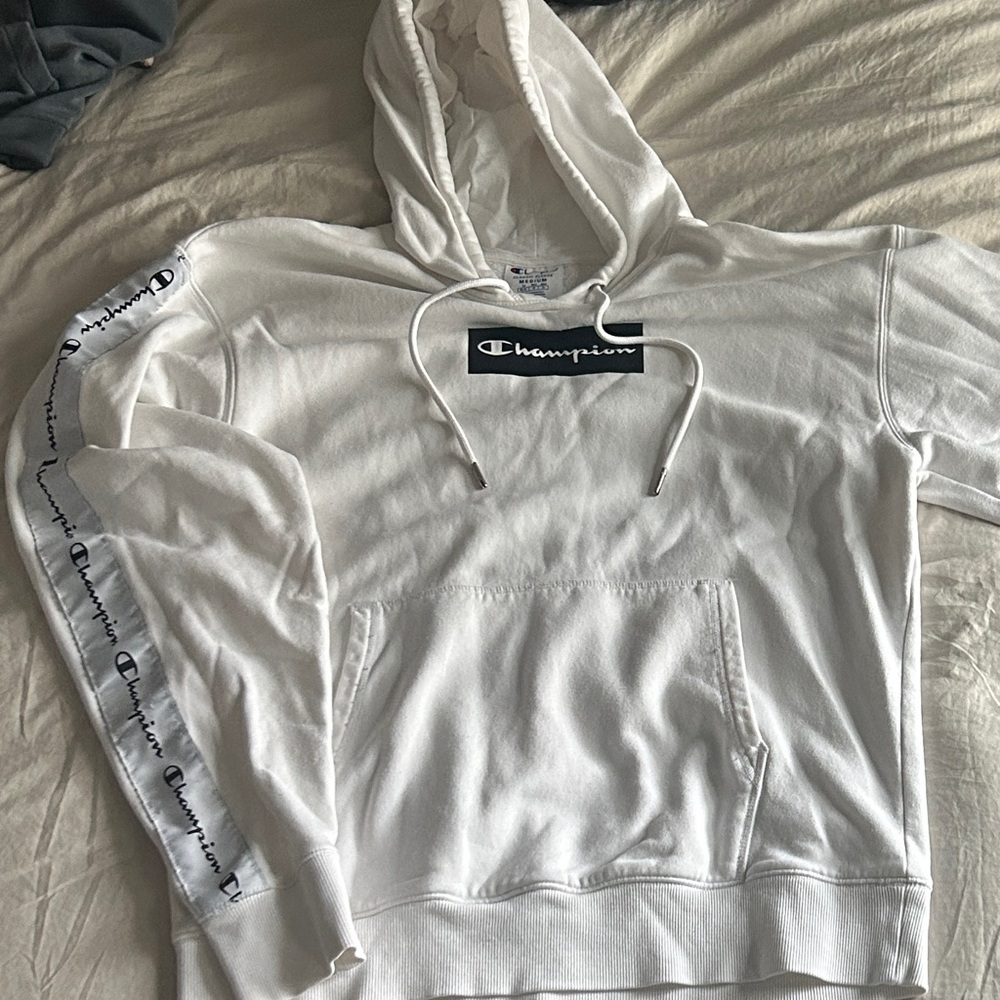 Champion Classic White Pullover Hoodie